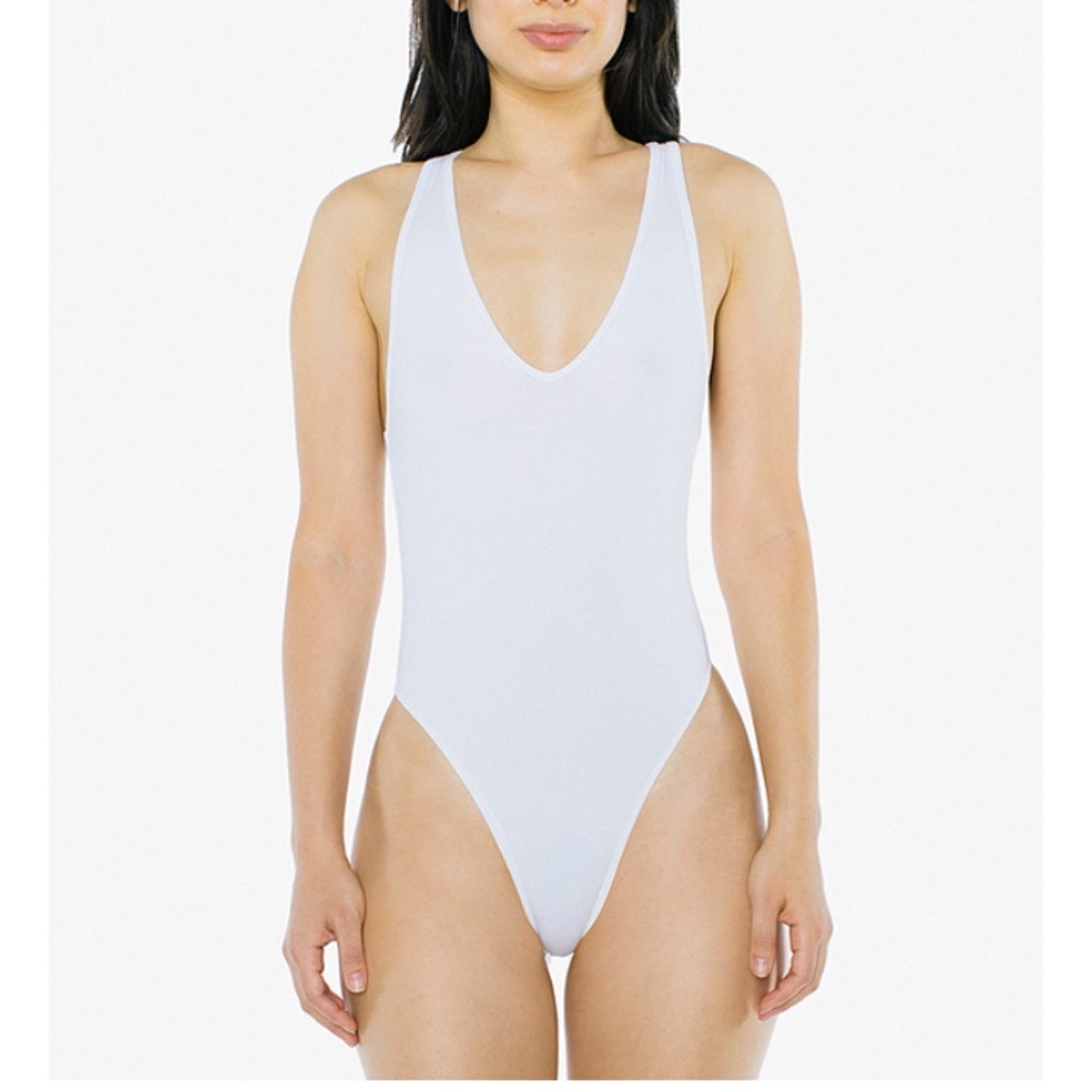 American apparel Cotton spandex tank bodysuit